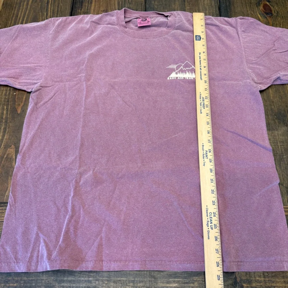 Vintage Anvil Hike Naked Bare Ass Trail Guides Colorado T-Shirt Mens XL Mauve - Picture 4 of 7